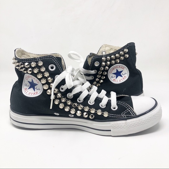 spiked converse low tops